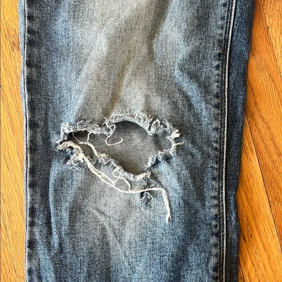 Women’s Blue Distressed Jeans - Picture 3 of 4